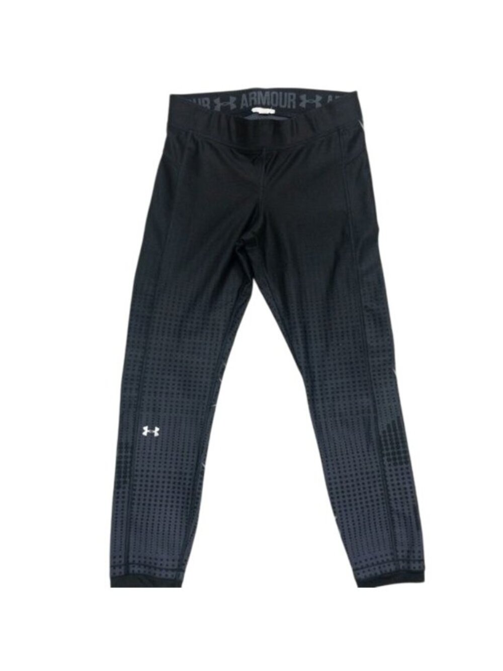 Under Armour Black & Grey Ankle Leggings Metallic Dots